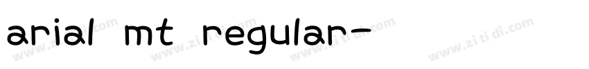 arial mt regular字体转换